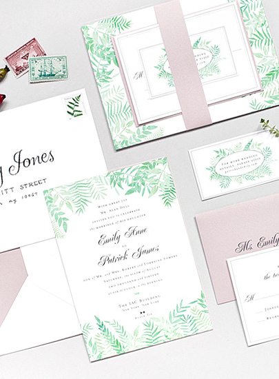 Wedding Invitation Spring Vineyard Suite by Luxe Paperie